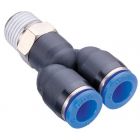 Y with male swivel bsp