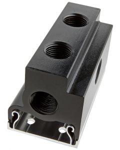 Rail mounted Aluminium manifold