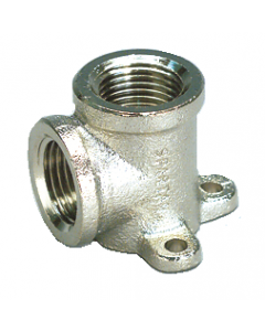 Nickel plated brass lugged elbow