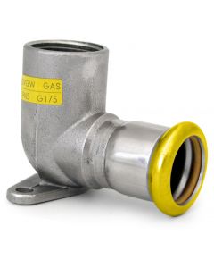 90° Female Elbow with Flush Wall Mount