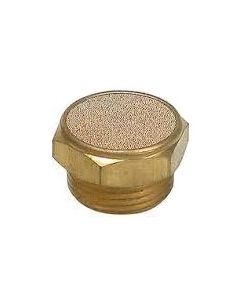 Brass silencer button type